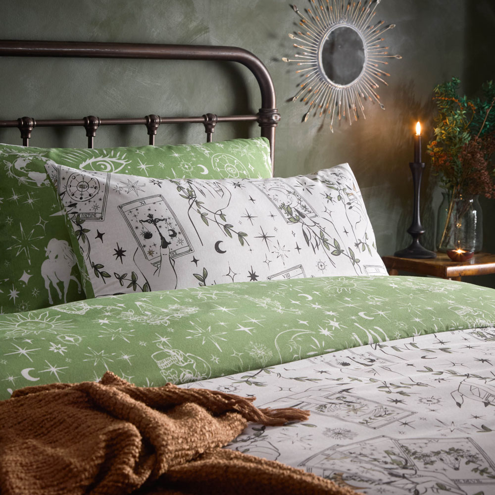 Furn Super King Size Celestial Stories Printed Reversible Duvet Set Image 2