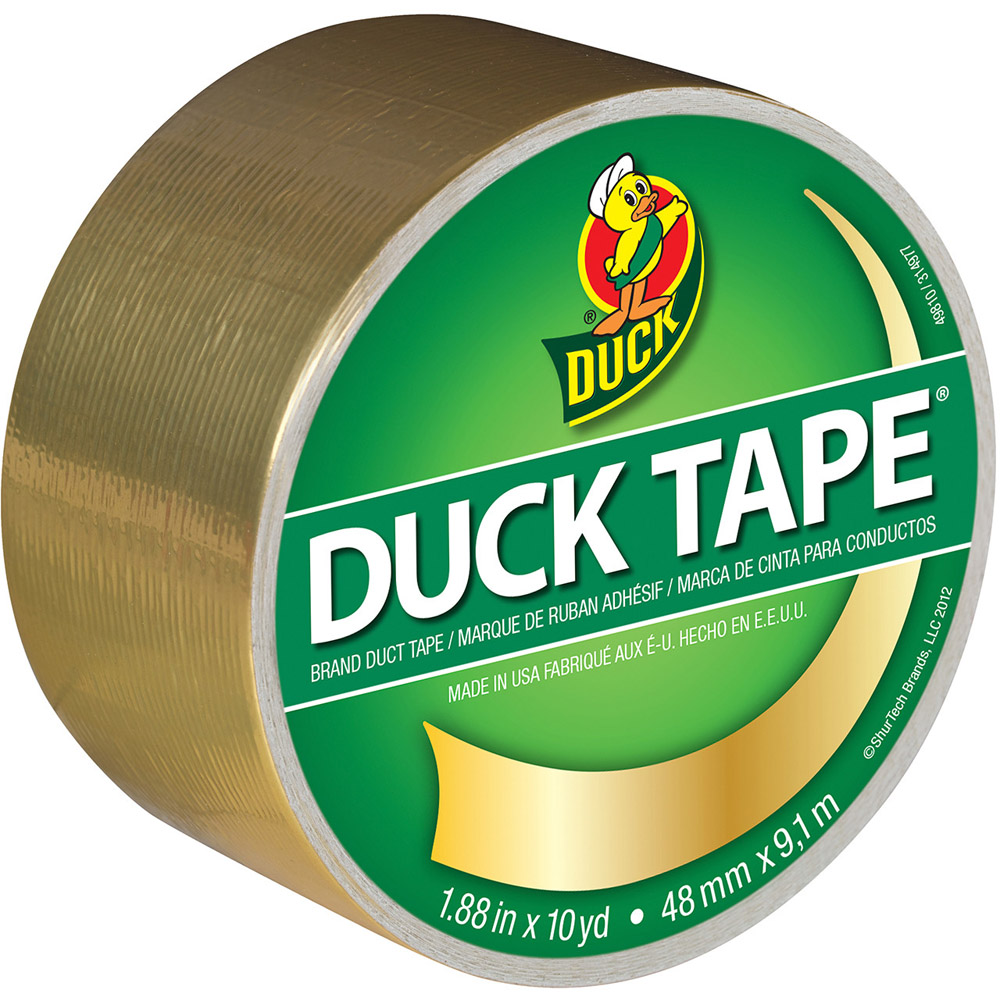 Duck 48mm x 9.1m 24 Carat Gold Duct Tape Image 1