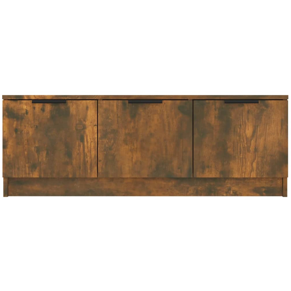 vidaXL 3 Door Smoked Oak TV Cabinet Image 3