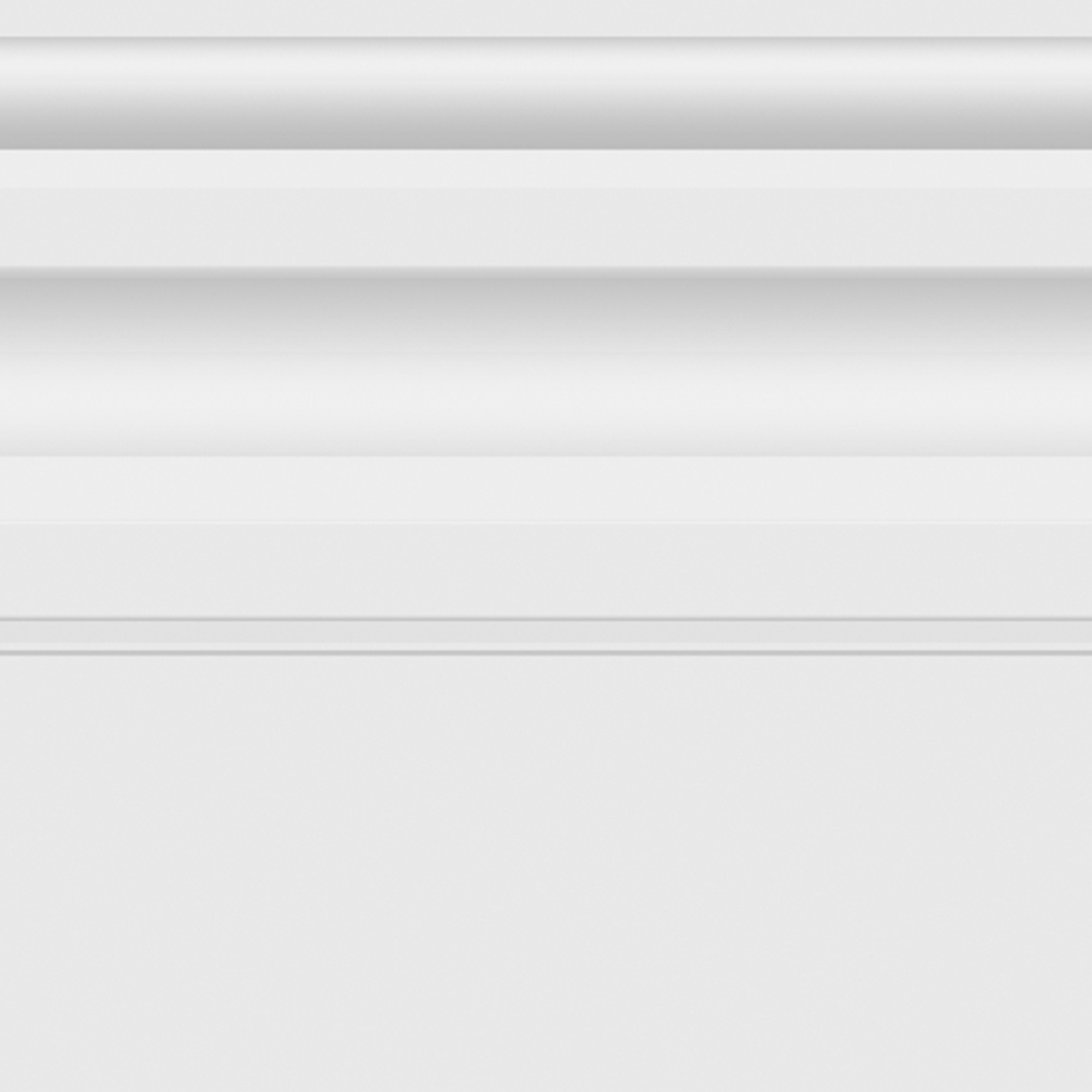 National Skirting White Ogee Primed Skirting Board 18mm 95 x 4200mm Image 3