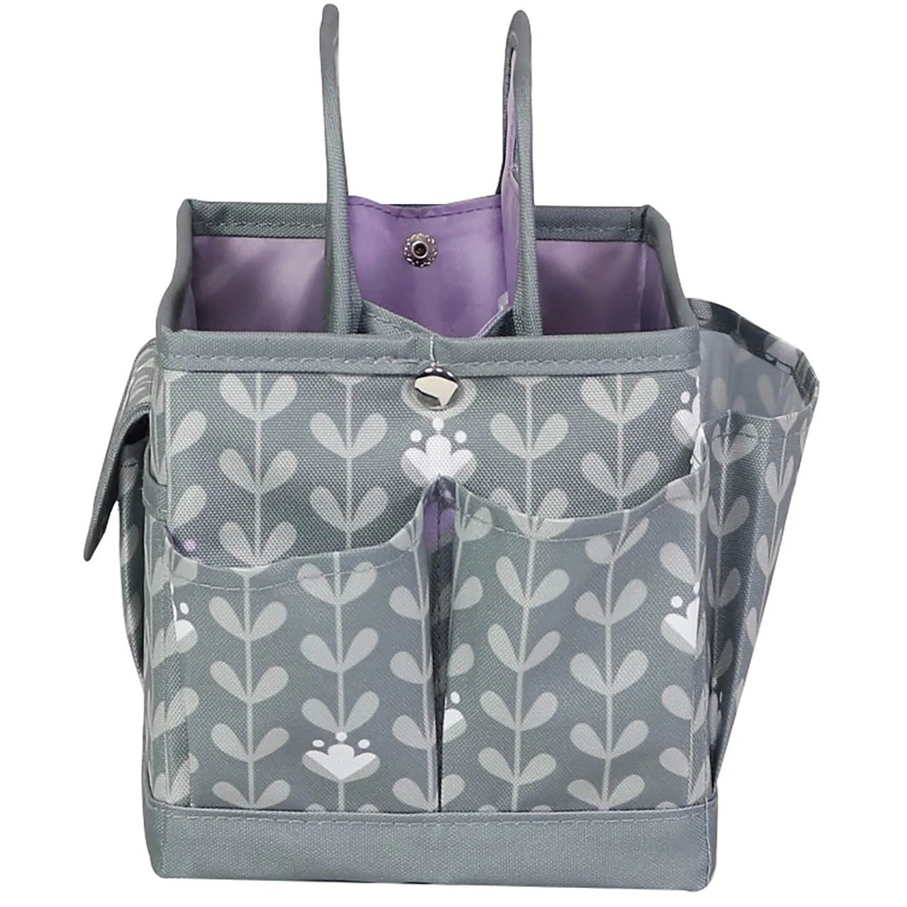 Everything Mary EVM12831-1 Grey and White Leaf Desktop Organiser 20.3 x 15.2 x 21.6cm Image 3
