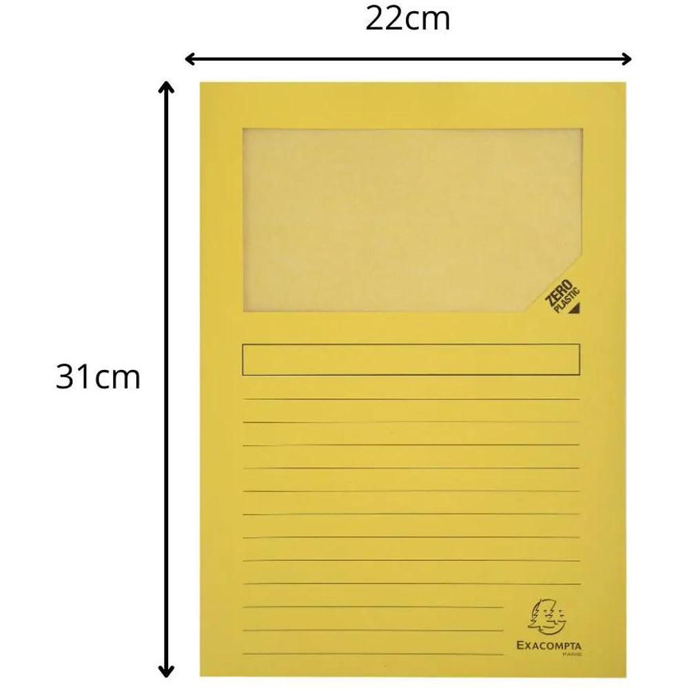Exacompta Forever Assorted Colour Recycled Window Folder 10 Pack Image 9