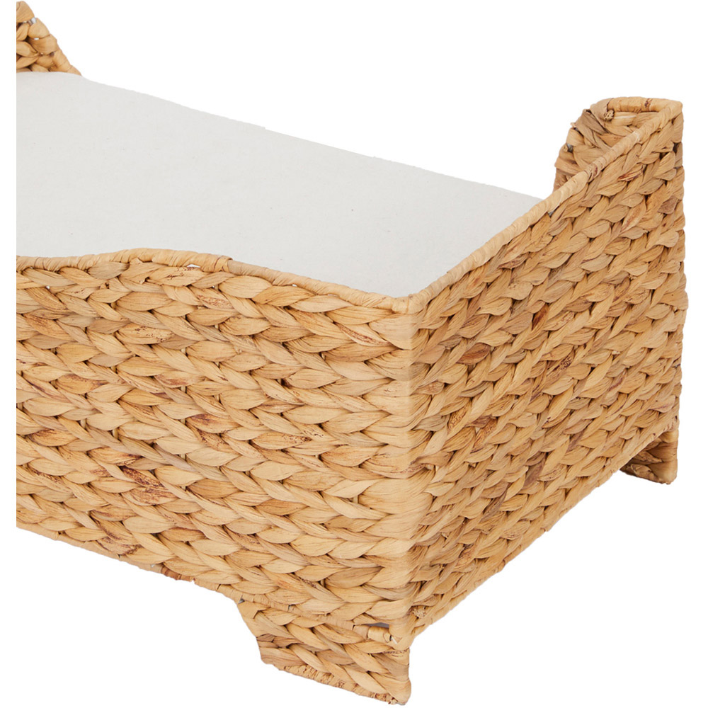 Teamson Pets Seagrass Weaving Cat Bed with Cushions Image 6