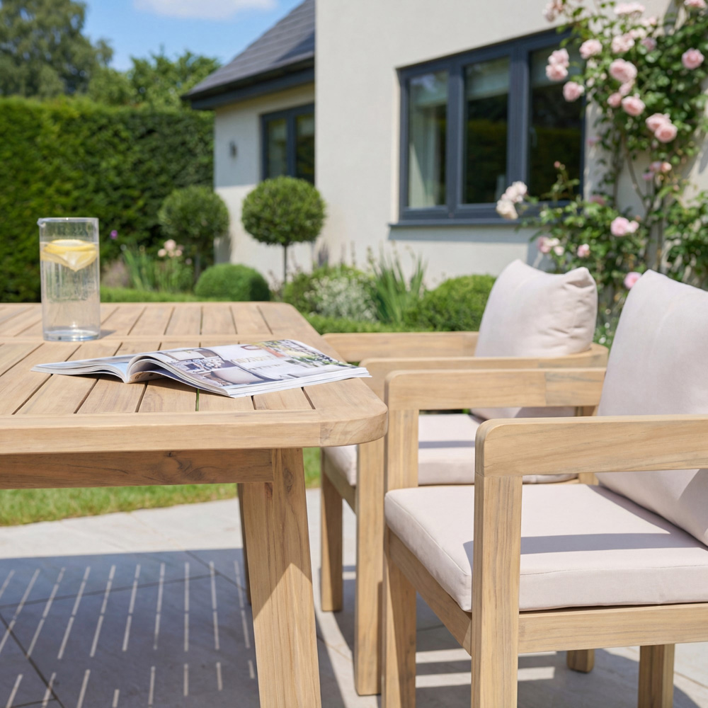 Artemis Home Sundrift 4 Seater Garden Dining Set Teak Image 4