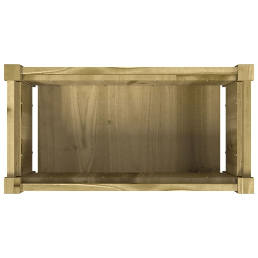 vidaXL Natural Impregnated Pine Wood Garden Planter 31 x 60 x 31cm Image 6