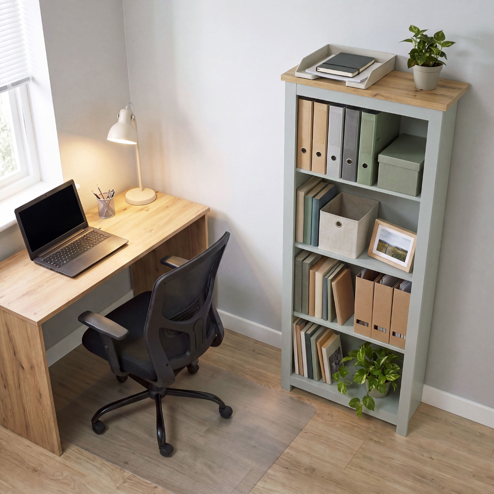 VIDA DESIGNS Arlington 4 Shelf Grey Bookcase Image 3