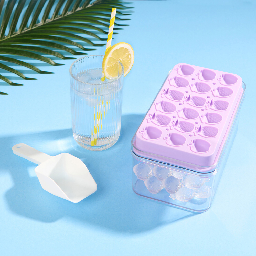 Summer Living Ice Cube Tray Purple Image 3