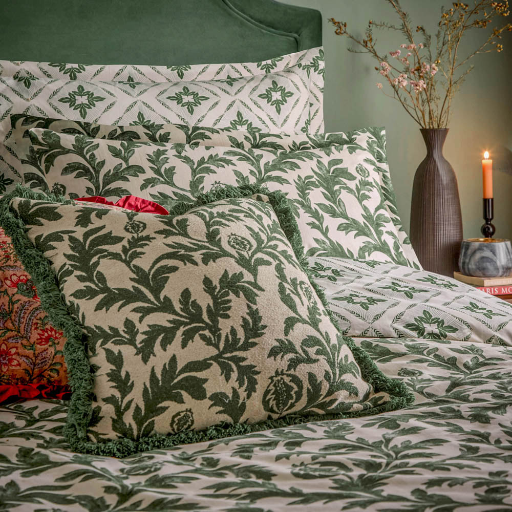 Seventy Three Hedera Super King Size Verdie Printed Duvet Set Image 2