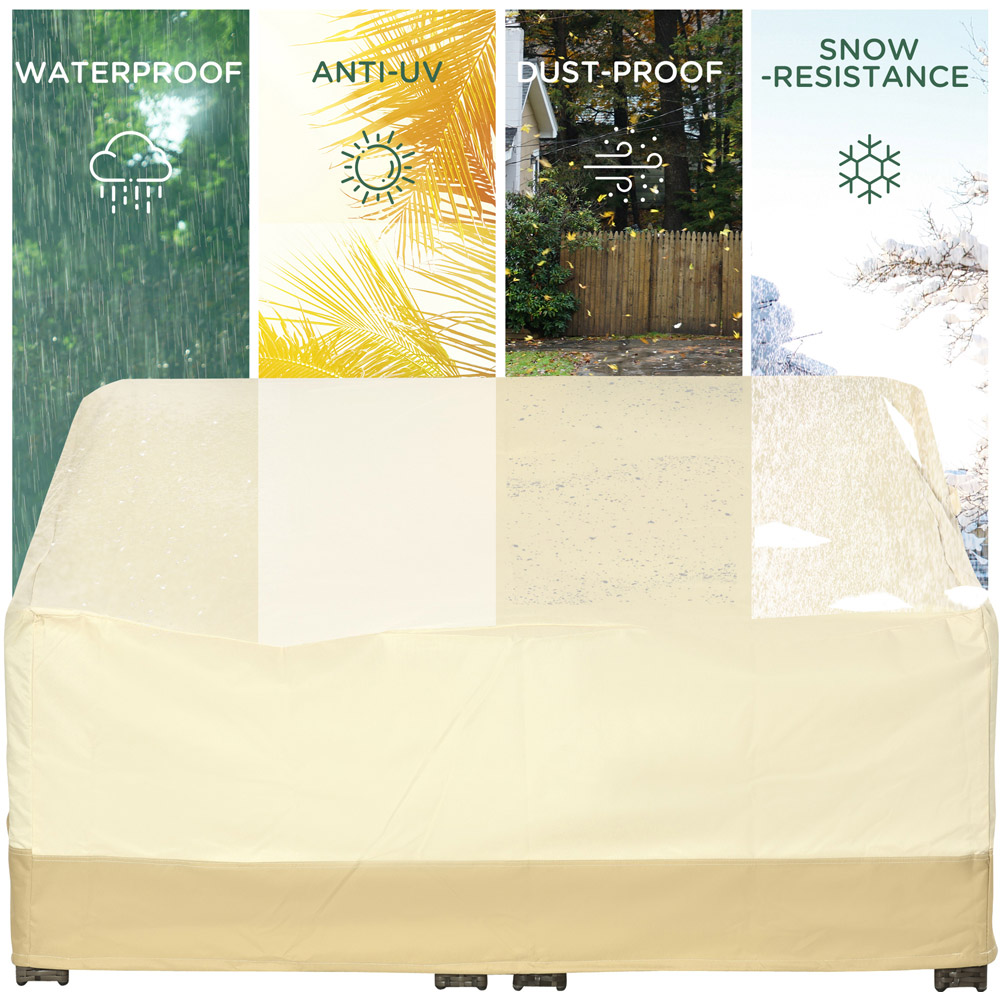 Outsunny Cream Outdoor Patio Furniture Cover 79 x 87 x 152cm Image 7