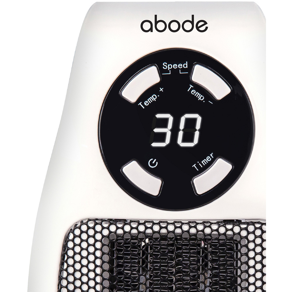 Abode APH1001 White Ceramic Plug-in Heater 500W Image 3