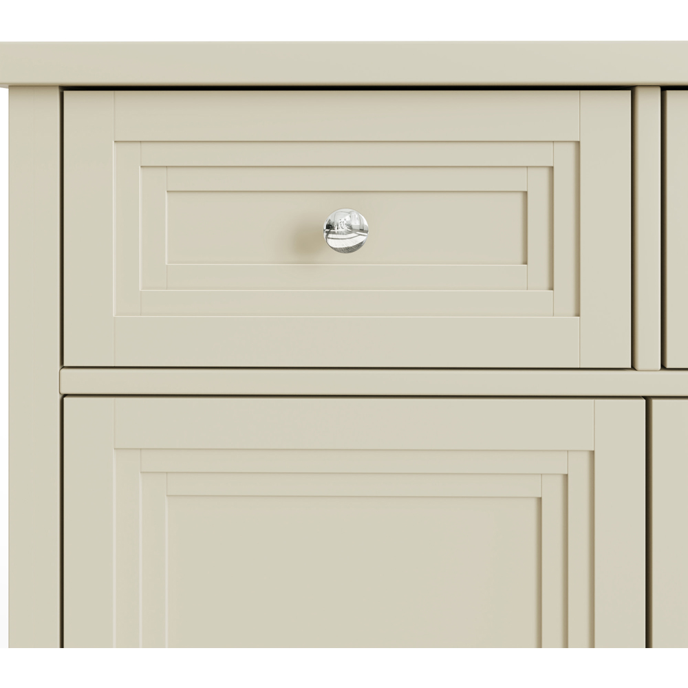 GFW Oakley 2 Door 2 Drawer Stone Compact Sideboard Image 6