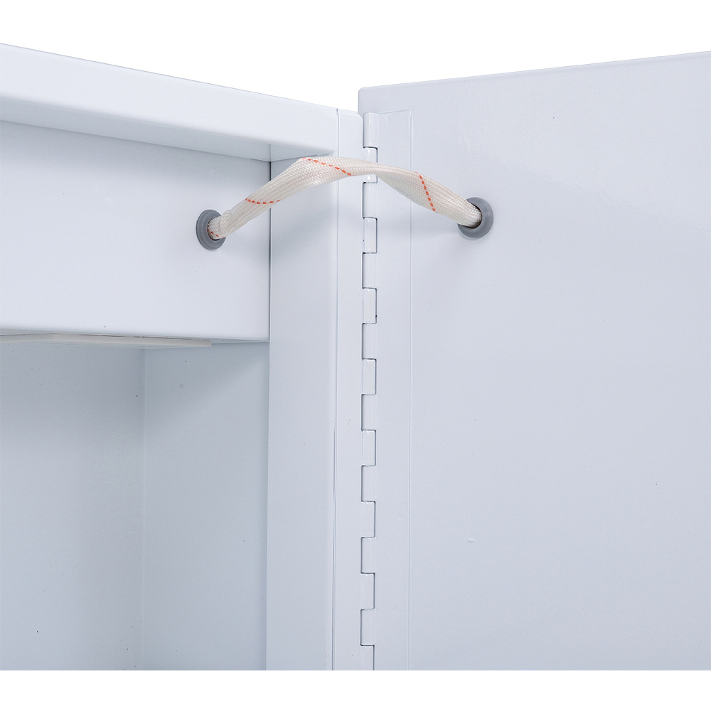 Living and Home 2 Door White Wall-Mounted LED Mirror Bathroom Cabinet Image 5