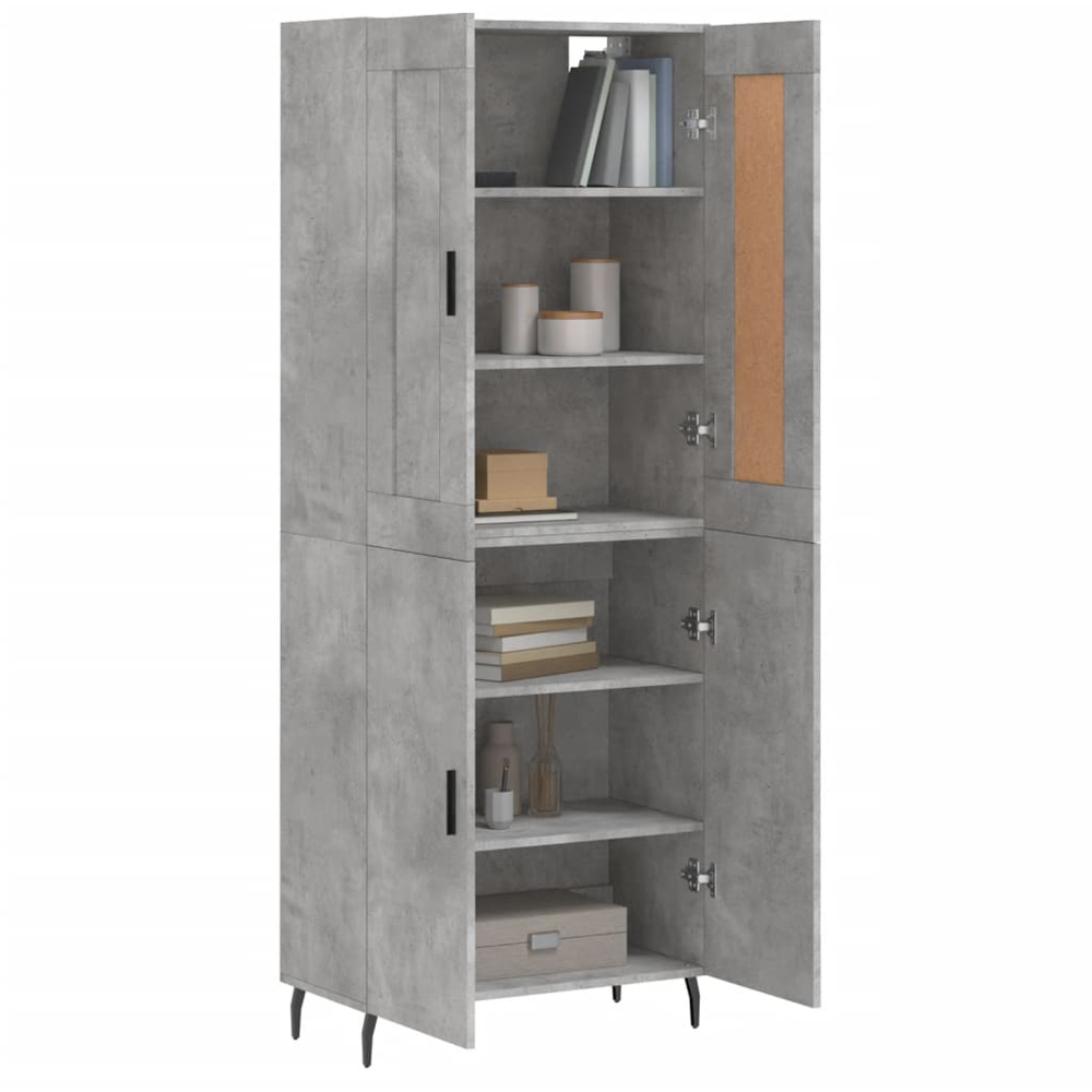 vidaXL 2 Drawer 2 Shelf Brown Highboard Image 9
