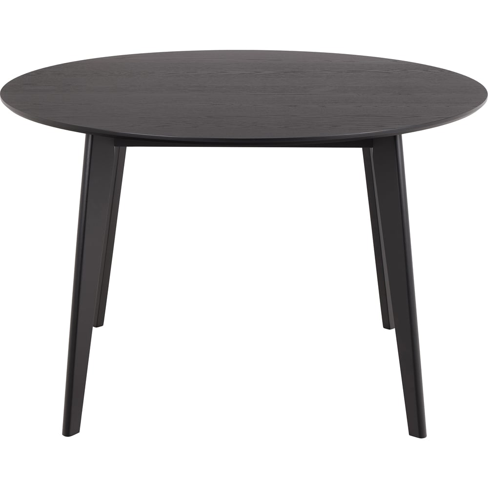 Florence Roxby 4 Seater Matt Black Round Dining Table Image 3