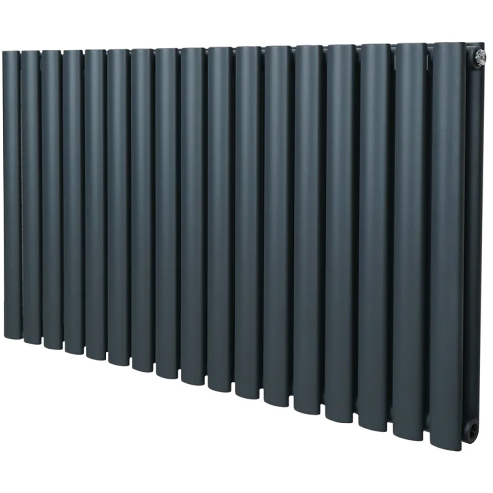 Monster Shop 4562BTU Anthracite Grey Oval Column Radiator 600 x 1020mm Image 3