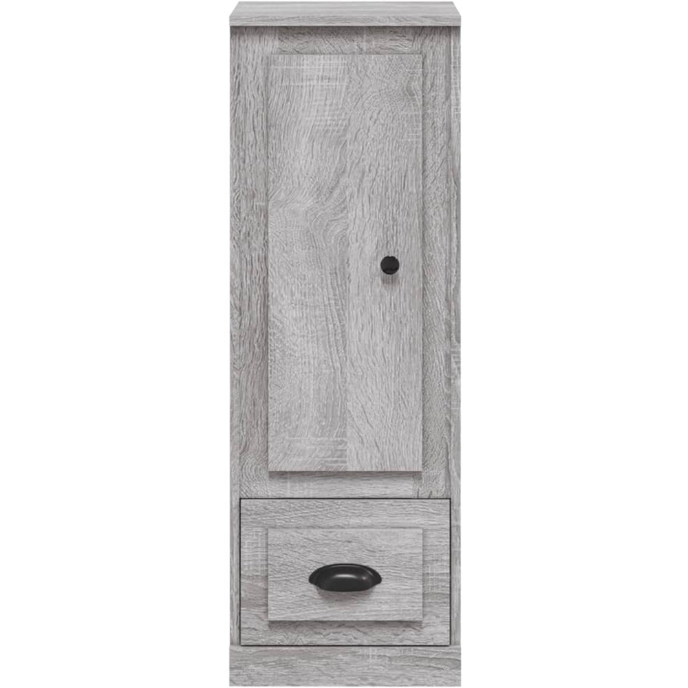 vidaXL Single Door Single Drawer Grey Sonoma Highboard Image 5