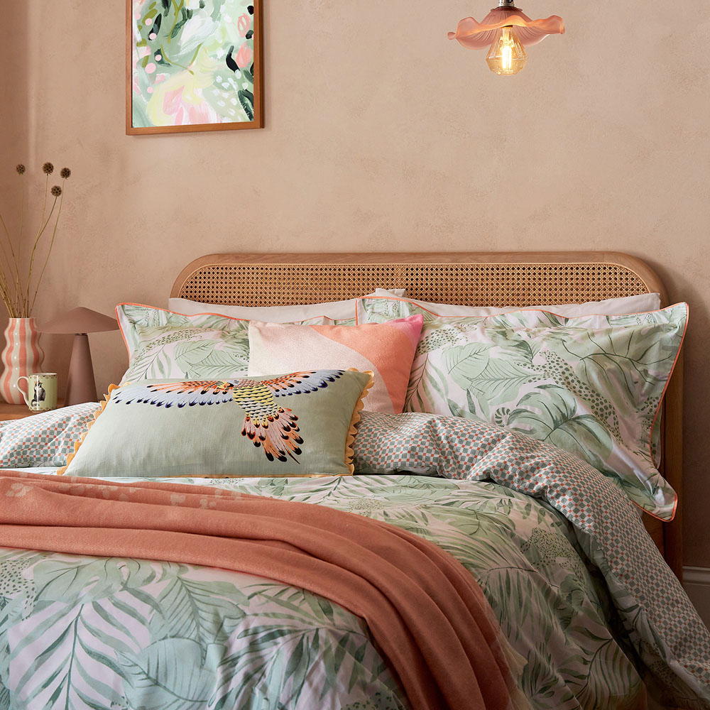 Yvonne Ellen Single Sage Tropical Safari Reversible Duvet Set Image 3