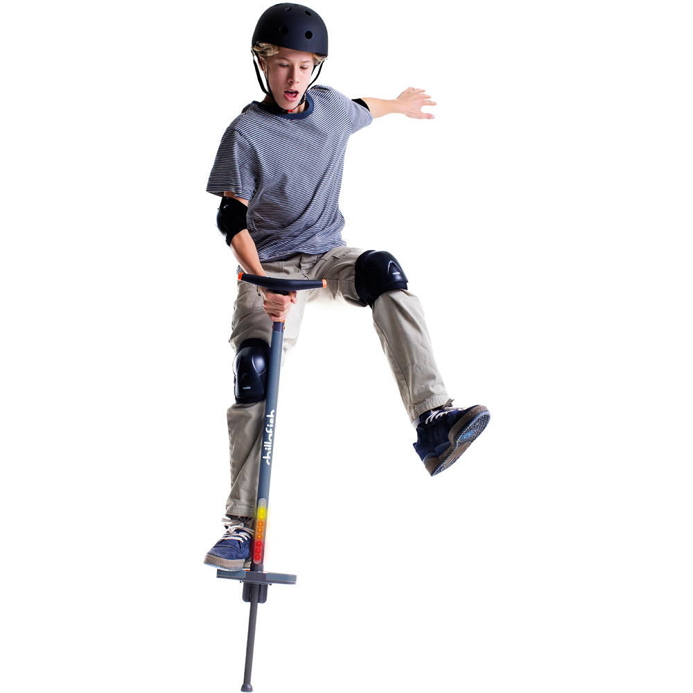 Chillafish Poogi Teen Glow Papaya Light-Up Pogo Stick Image 3
