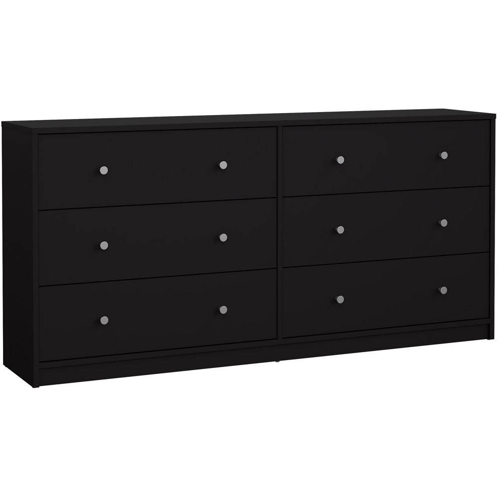 Furniture To Go May 6 Drawer Black Chest of Drawers Image 2