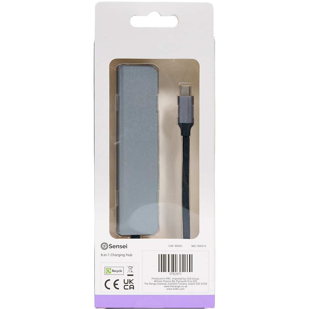 Sensei 6 in 1 Charging Hub Grey Image 4