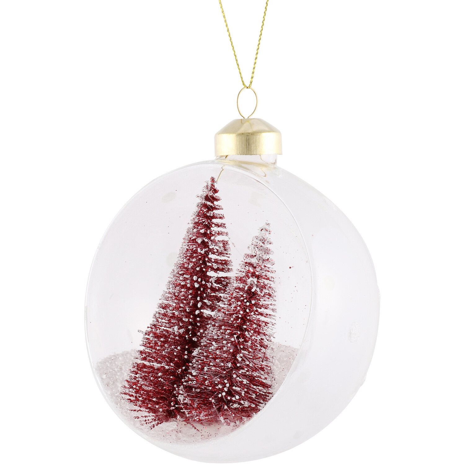 Candy Cane Lane Open Tree Bauble Red Image