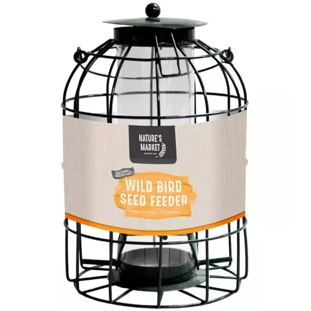 Marco Paul Large Squirrel Proof Seed Feeder with Wild Bird Seed 1kg Image 4
