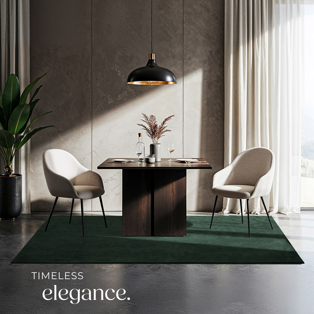 tectake Zonelle Green Short Pile Ultra Soft Rug 170 x 120cm Image 6