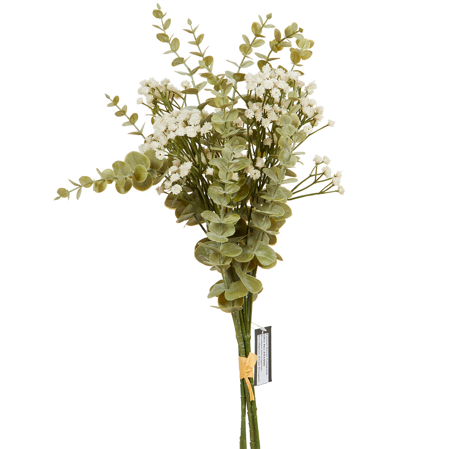 Eucalyptus and Gyp Bouquet - Green and White Image 2