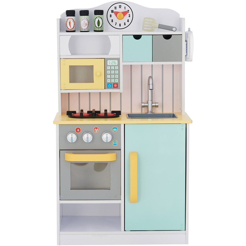 Teamson Kids Little Chef Florence White Green and Yellow Classic Kitchen Play Set Image 3