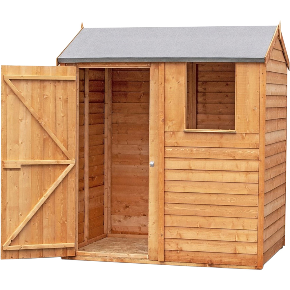 Shire 6 x 4ft Dip Treated Overlap Reverse Apex Shed Image 2