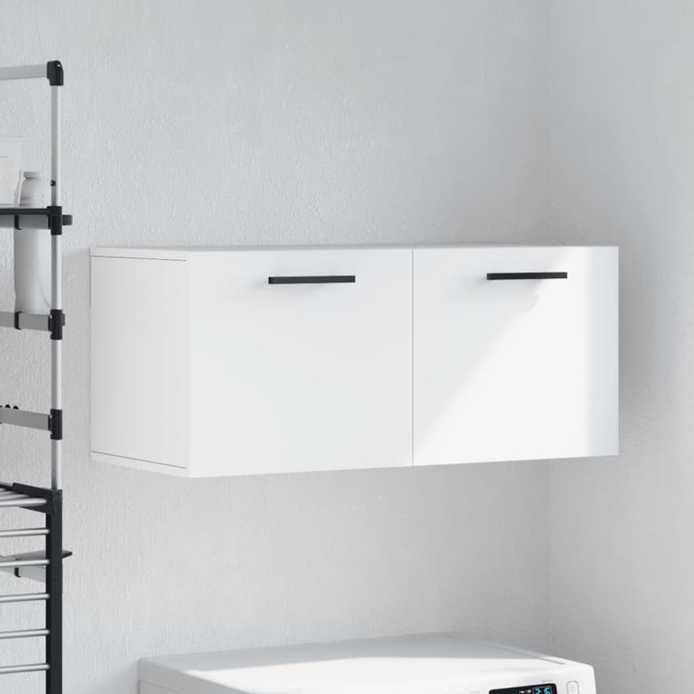 vidaXL 2 Door White Wall Cabinet Image 1