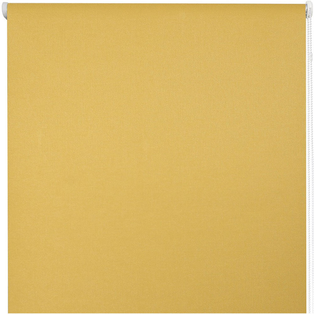Textured Blackout Roller Blind Ochre 120cm Image 3