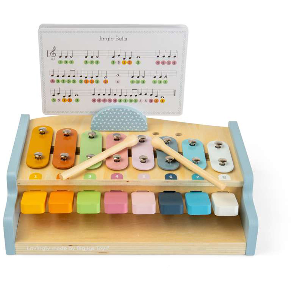 Bigjigs Toys Kids 2-in-1 Xylophone and Piano Musical Toy Image 3