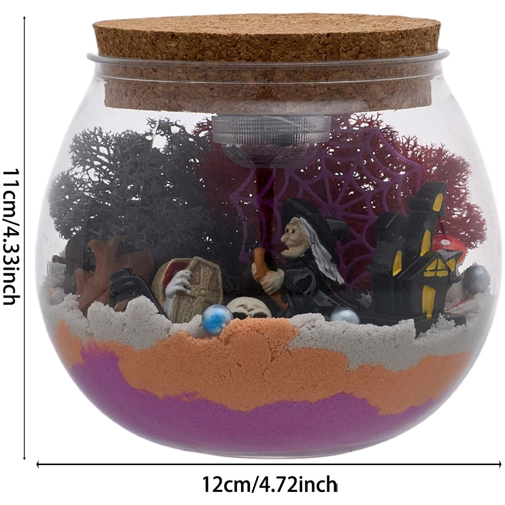 H&O Direct Kids DIY Witch LED Terrarium Kit with Remote Image 6