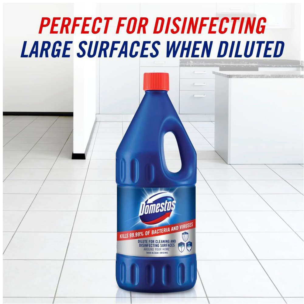 Domestos Original Disinfecting Thick Bleach Multipurpose Cleaner 2L Image 7