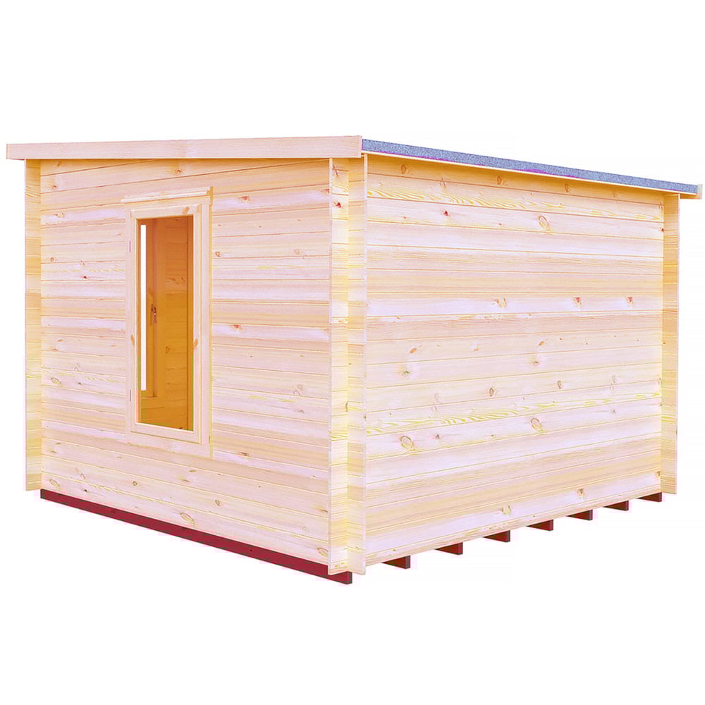 Shire Emneth 10 x 10ft Double Door Pressure Treated Log Cabin Image 3