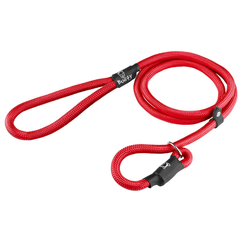 Bunty Large 10mm Red Rope Slip-On Lead For Dogs Image 1
