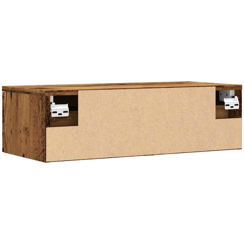 vidaXL 2 Drawer Old Wood Wall Cabinet Image 5