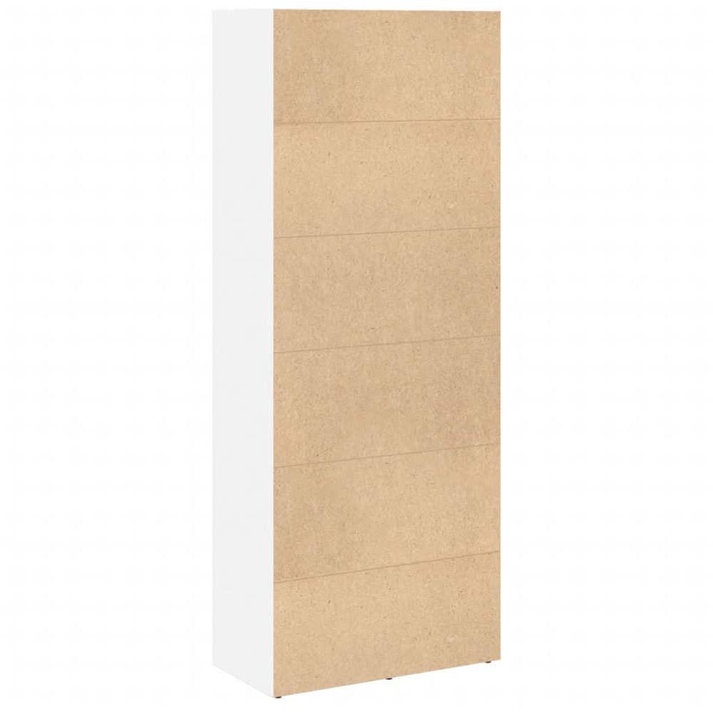 vidaXL 4 Shelf White Bookcase Image 3