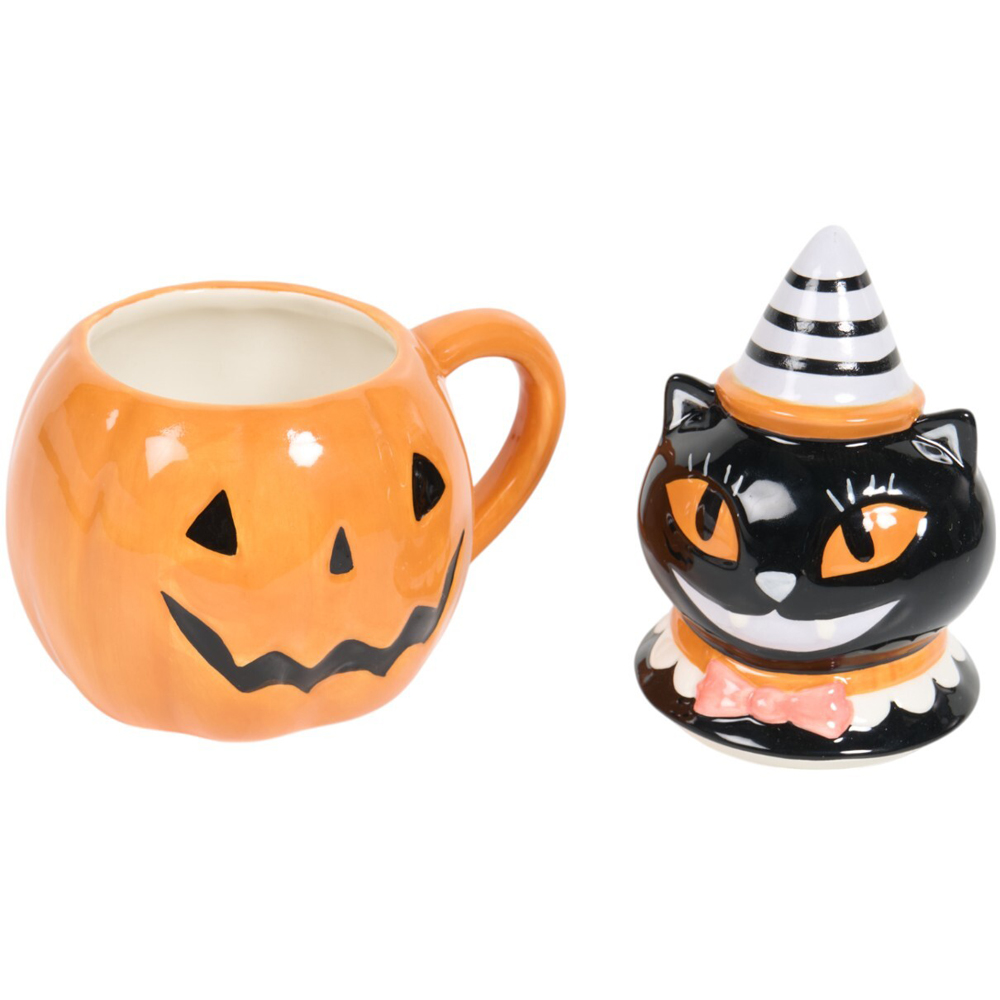 Pumpkin Cat Mug - Orange Image 3