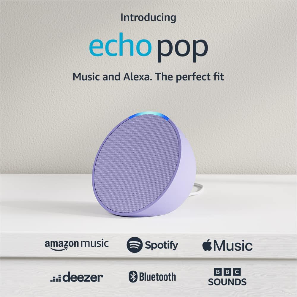 Amazon Echo Pop Smart Speaker with Alexa Purple Image 2