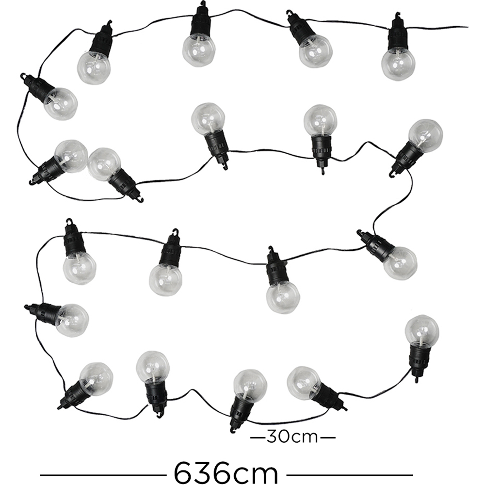 ValueLight Maritta Black Outdoor String Festoon Light Set of 10 Image 8