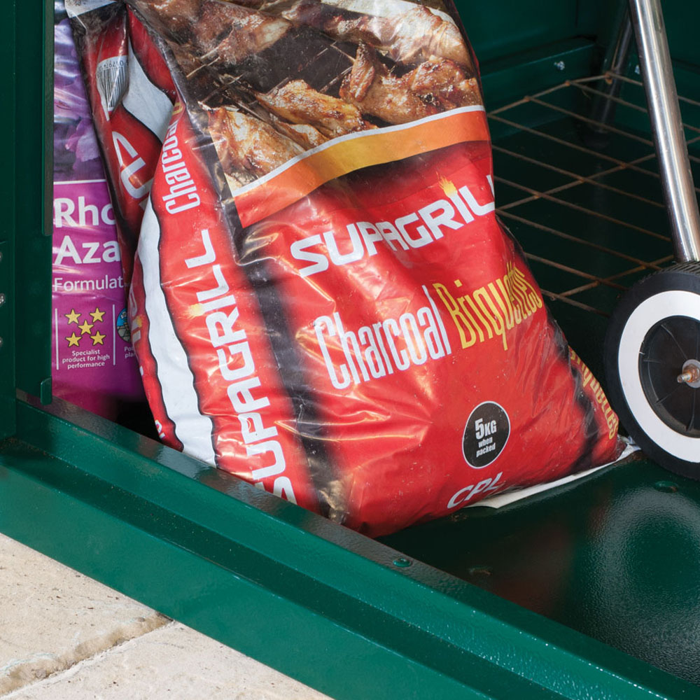 Asgard Access 7 x 4ft Double Door Cream Bike Storage Shed Image 6