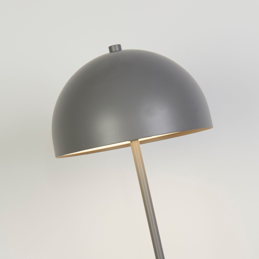 Lighting Collection Matt Grey Rechargeable LED Floor Lamp Image 4