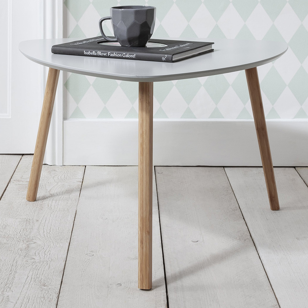 Noa and Nani Malme Chalk Grey and Natural Pine Extra Large Side Table Image 1