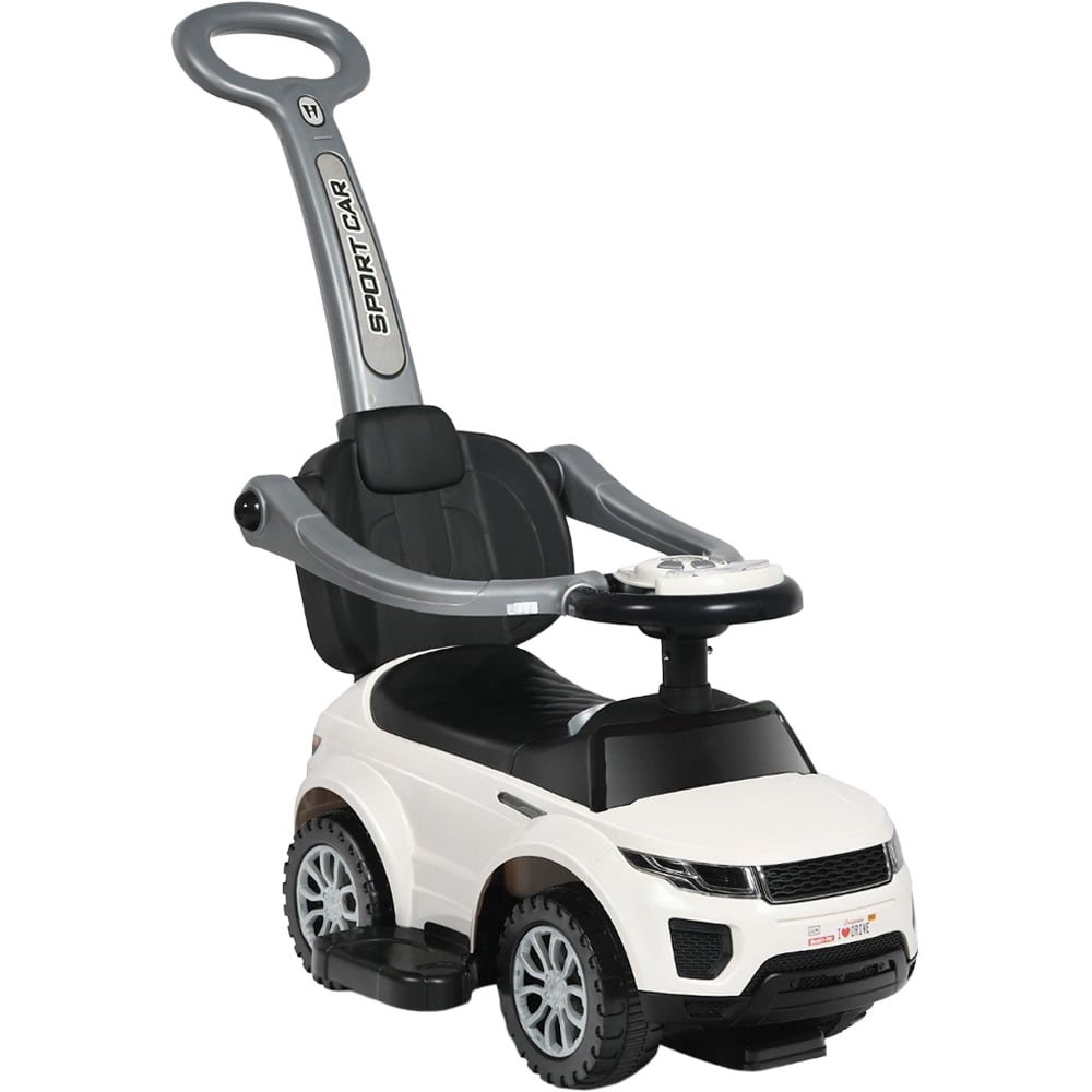 Costway 3-in-1 Kids White Sliding Ride On Push Car Stroller Image 1