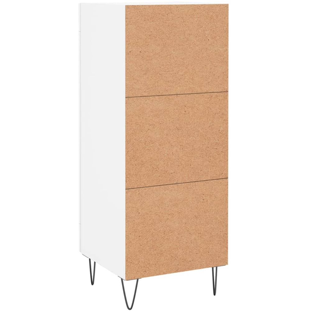 vidaXL Single Door White Sideboard Image 8