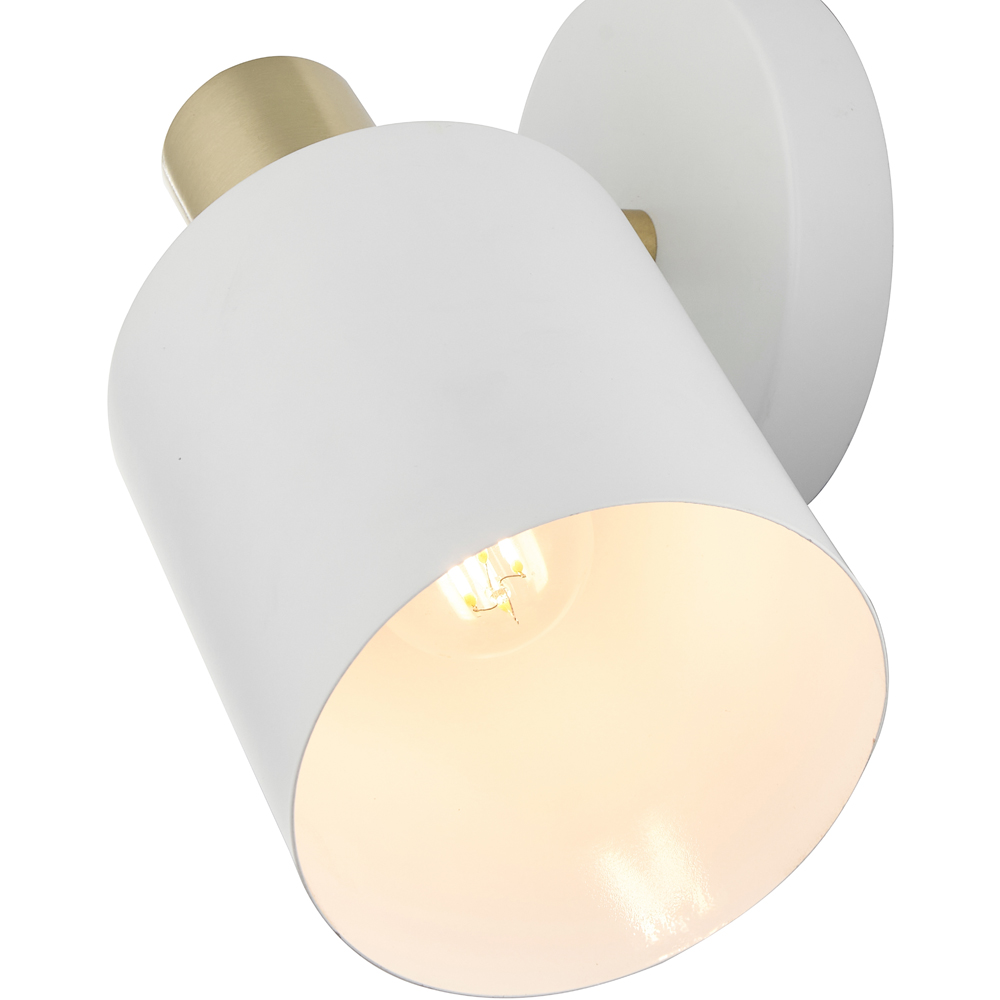 Pacific Lifestyle Biba White and Gold Wall Light Image 4