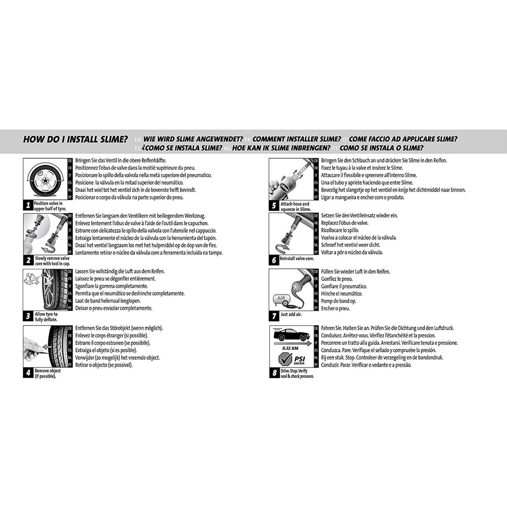 Slime Flat Tyre Sealant Smart Repair Kit Refill 473ml 2 Pack Image 4