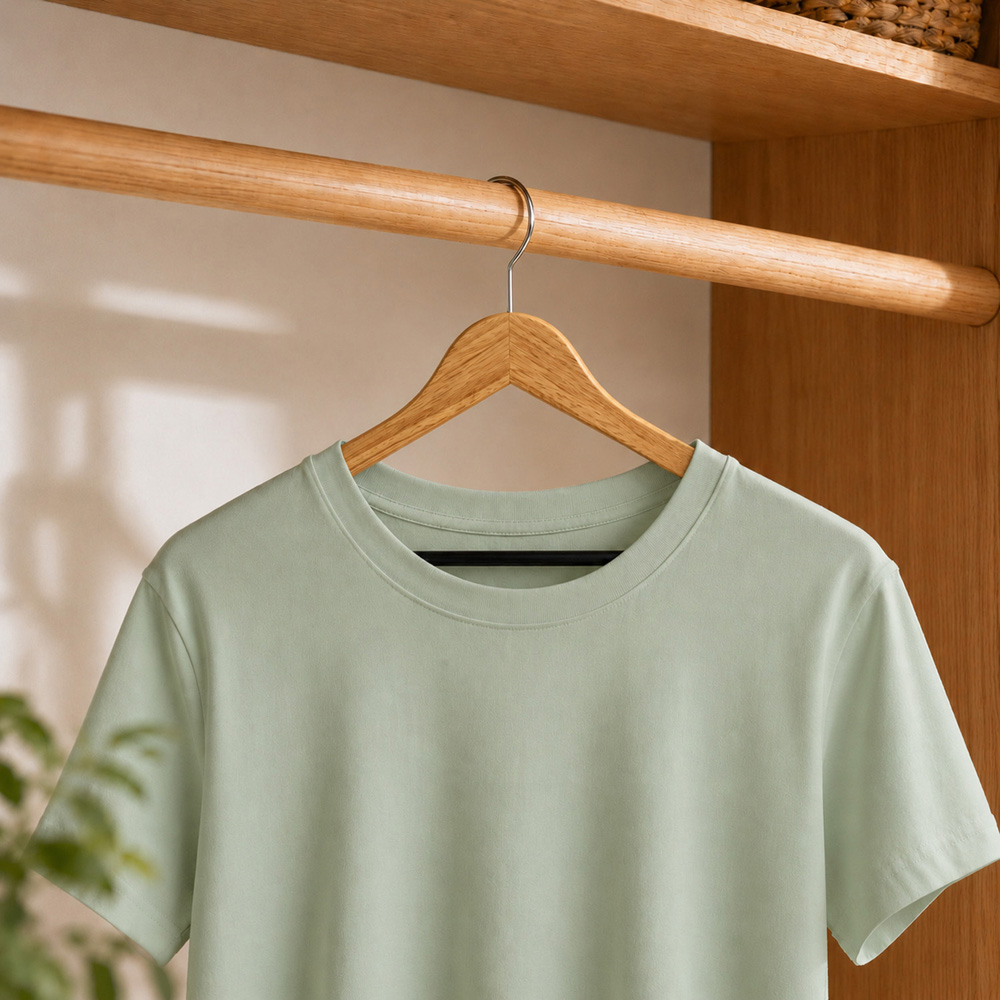 Pack of 3 Malmo Wood and Velvet Hangers Image 2